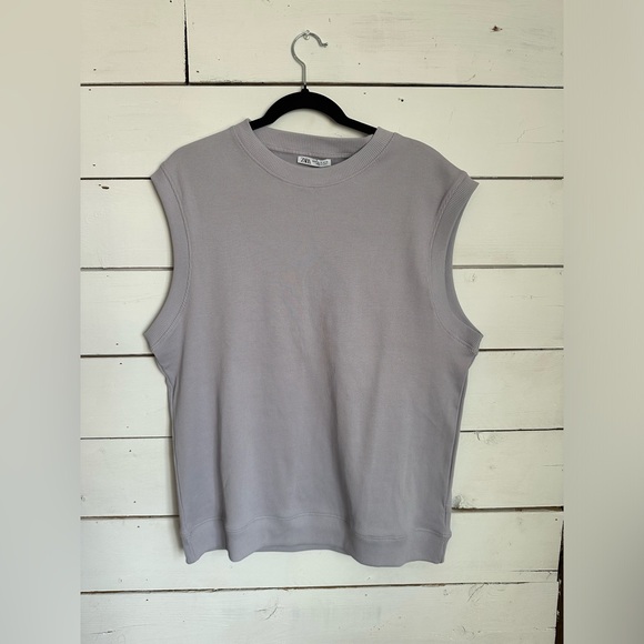 Zara Oversized Sweater Vest - Picture 1 of 3